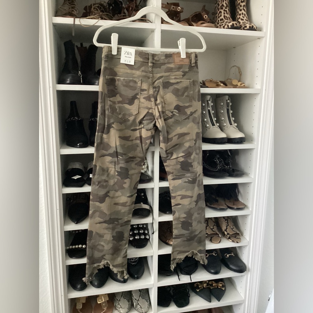 Zara camo distressed pant - Picture 2 of 5